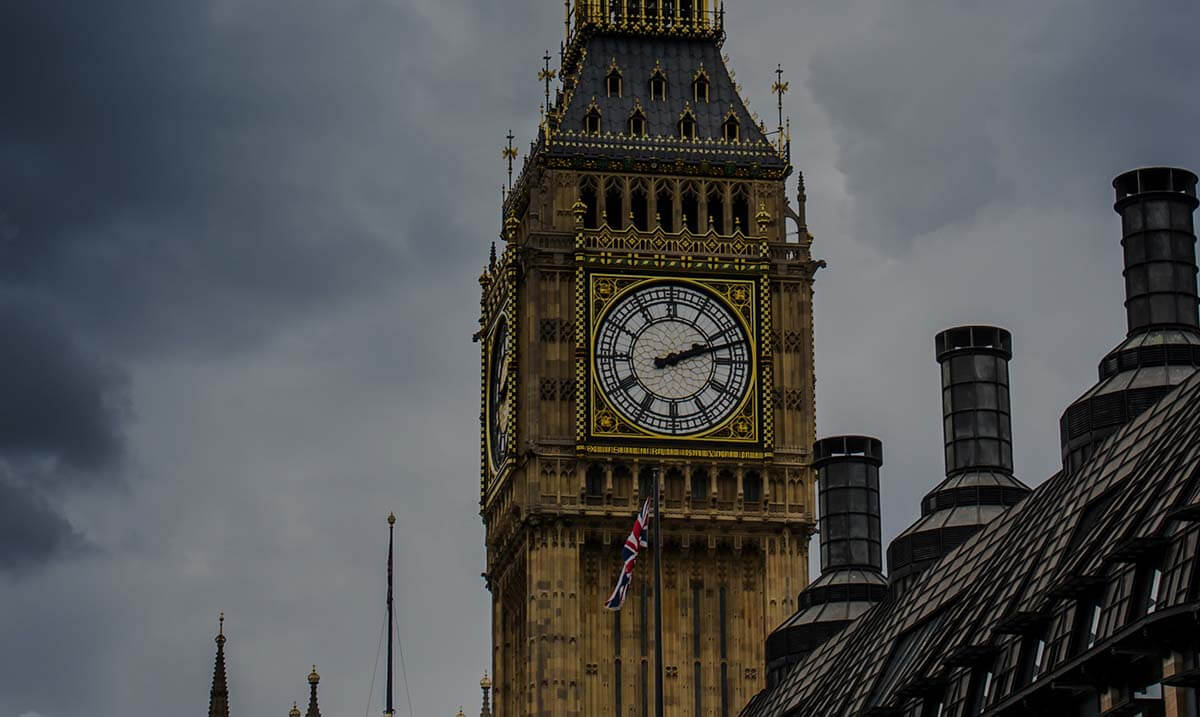 Gros plan sur Bigben à Londres